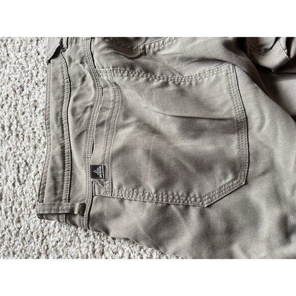 PrAna Pants Mens 38 x 32 Taupe Brown Slim Fit Performance Tech Outdoor Chino - Picture 7 of 9